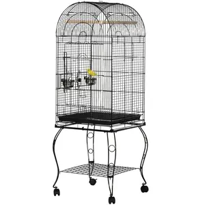 PawHut Vogelkäfig und Kanarienvogel, Voliere für Wellensittiche mit sc... günstig