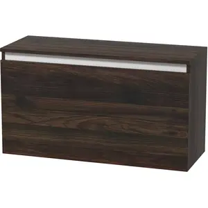 HOMCOM Hängender Nachttisch mit Grifflosem Schubfach, Wandmontierter Moderne Holz Nachttisch für Schlafzimmer, 80x30x45 cm, Nussbaum Aosom günstig
