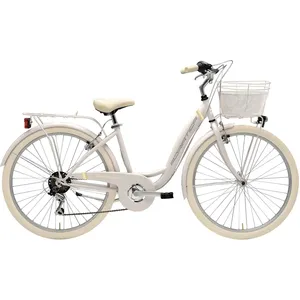 69 Adriatica Cityfahrrad 26 Zoll PANDA weiß, inkl. Korb günstig