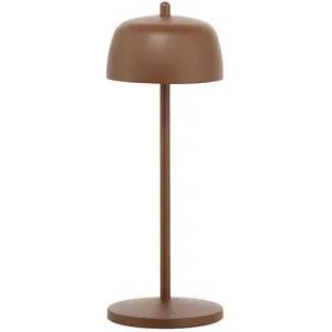 Zafferano Wiederaufladbare und dimmbare CIRCE Corten-LED-Tischleuchte