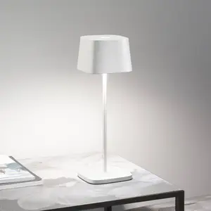 Zafferano Ofelia 3K Akku-Tischlampe IP65 weiß