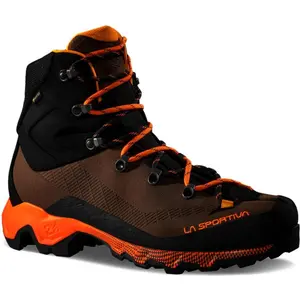 Aequilibrium Trek GTX, Mountain Hiking Schuhe, Herren - La Sportiva, Größe:9 UK / 43, Farbe:N05Y02-Chocolate/Papaya