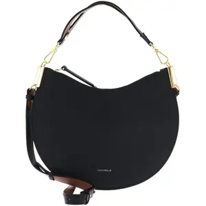 Coccinelle, Damen, Handtasche, Sunup Handbag Double Grainy Leather, Schwarz günstig