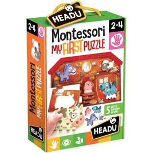 Headu My First Farm mit 5 Holztieren (6 Teile)