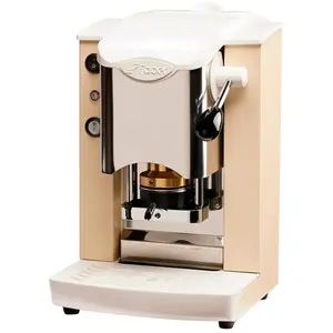 Faber Slot Inox ESE Pad Espressomaschine Ivory Weiß Silber