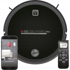 Hoover H-GO 300 HYDRO PRO HGO330HC 011, Schwarz, Rund, Hi-Gloss Black,...