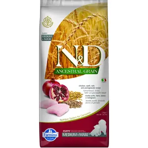 Farmina Puppy Ancestral Medium Maxi Hundefutter Mit Huhn 12kg