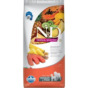 Farmina N&d Tropical Selection Med Maxi Lachs Hundefutter 10kg
