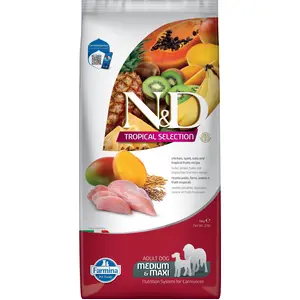 Farmina Pet Food 8010276042262, Adult, jede Rasse, Huhn, Fruits, 10 kg