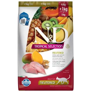 Farmina N&d Tropical Selection 4+ Kastriertes Katzenfutter Mit Huhn 1k...