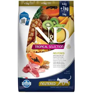 Farmina N&d Tropical Selection 4+ Kastriertes Katzenfutter Mit Lamm 1k...