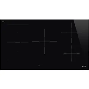 Smeg Induktionskochfeld Neutrales SI1M4954D 90 cm Schwarz