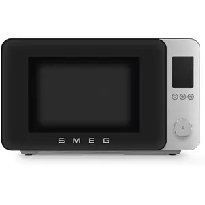 Smeg MOC02BLMEU Mikrowelle Schwarz Kombi-Mikrowelle Arbeitsplatte 27 l...