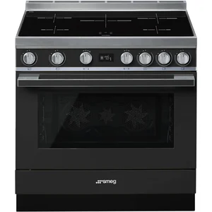Smeg CPF9IPAN Elektroherd, Schwarz, 115 l Volumen, 89,8 cm Breite, +, ... günstig