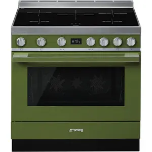 SMEG Backofenset CPF9IPOG, Freistehend, Olivgrün günstig