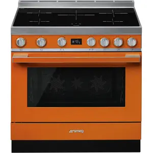 SMEG Backofenset CPF9IPOR, Freistehend, Orange günstig