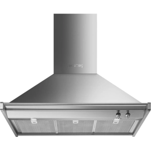 Smeg Clasica Trapezoid Kd90hxe Dekorative Dunstabzugshaube 90 Cm