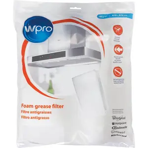 Wpro 484000008527, Filter für Dunstabzugshaube, 470 mm, 970 mm, 1 Stüc... günstig