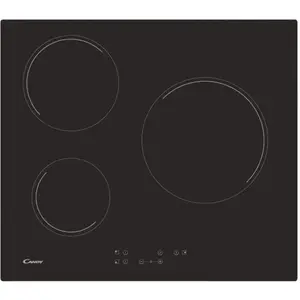 Candy Timeless CH63CT, Schwarz, Integriert, 59 cm, Keramik, Glaskerami...