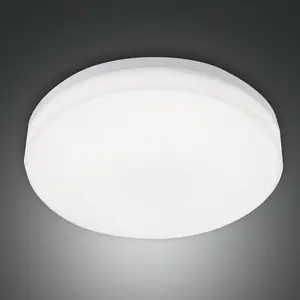 LED-Außendeckenleuchte Trigo mit Sensor, weiß