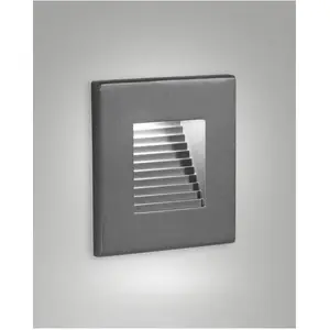 Fabas Luce, Gartenbeleuchtung, SWAY DARK GREY LED Stufenbeleuchtung 3W...