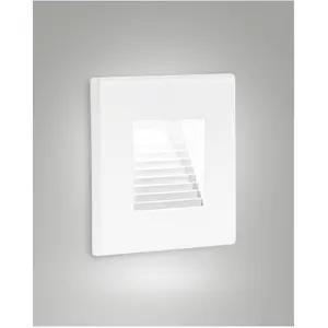 Fabas Luce, Gartenbeleuchtung, SWAY WHITE LED Stufenbeleuchtung 3W war...