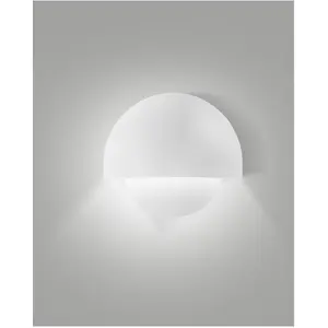 Fabas Luce, Gartenbeleuchtung, ECTOR WHITE LED Wandleuchte 10W warmwei...