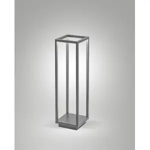 Fabas Luce SPIRIT DARK GREY LED Poller 7W warmweiß Dunkel Grau 6535-10...