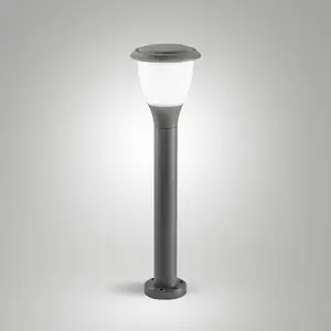 Wegeleuchte Thiago, 60 cm, dunkelgrau, Metall, E27, IP65