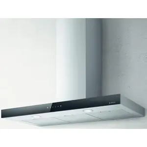Dekorative wandhaube 90cm 69db 581m3/h schwarz/edelstahl Elica PRF0104...