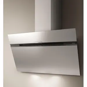 Dekorative schräghaube 90cm 735m3/h edelstahl Elica STRIPE IX/A/90/LX