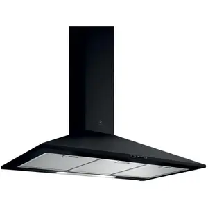 Dekorative, 90 cm breite wandhaube, 400 m³/h, schwarz Elica PRF0151544