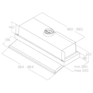 Elica Dunstabzugshaube Ciak 2.0 S Gr/A 60 cm
