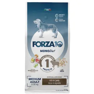 Forza10 Medium MonoDiet reich an Lamm für Hunde 12kg