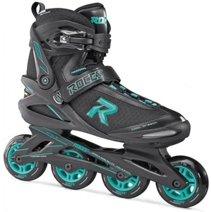 Icon Inline Skates Softboot Damen 80 mm 82A schwarz/aqua Größe 37