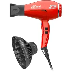 Parlux, Föhn, Haartrockner Alyon Ionic, rot mit Magic Sense (2250 W)