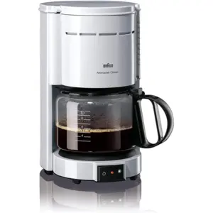 BRAUN KF47WH Filterkaffeemaschine in Weiß für aromatischen Kaffee mit ...
