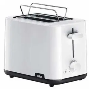 Braun HT1010WH, 2 Scheibe(n), Weiß, Kunststoff, Drehregler, 900 W, 132...