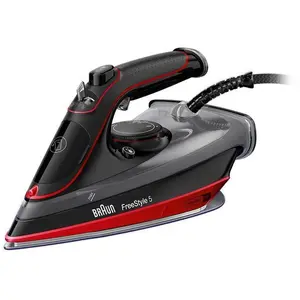 Braun TexStyle 5 SI 5057 RD, Dampfbügeleisen, Keramik-Bügelsohle, 2 m,... günstig