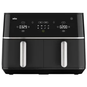 BRAUN TwinCook 5 TD5030IBK Heißluftfritteuse und Ofen, Schwarz, Für fe...