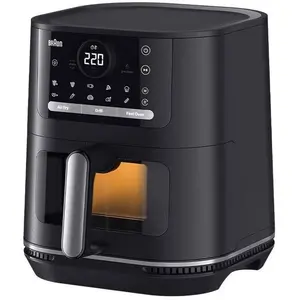 Braun HF5073, Heißluftfritteuse, 6 l, 80 °C, 220 °C, Einzelbild, Schwa...