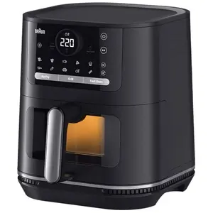 Braun HF 5075, Heißluftfritteuse, Einzelbild, Schwarz, Grau, Berührung...