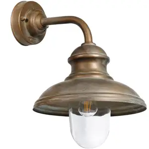 Außenwandlampe Little Mill 3350 messing antik/klar