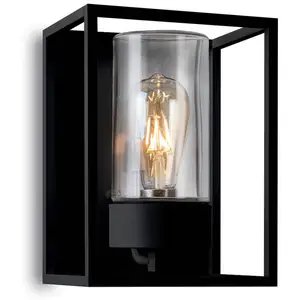 Außenwandleuchte Cubic³ 3366 schwarz/klar
