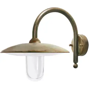 Außenwandleuchte Casale Tiefe 42cm, messing antik