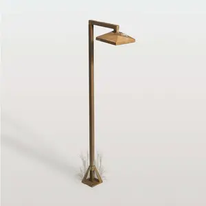 LED-Wegeleuchte Aura Edge, 80 x 19,5 cm, messing antik