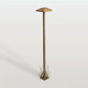 LED-Wegeleuchte Aura Edge, Höhe 80 cm, messing antik, IP65