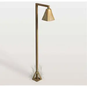 LED-Wegeleuchte Silva Frame, 80 x 19 cm, messing antik
