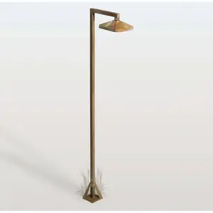 LED-Wegeleuchte Aura Frame, 100 x 19,5 cm, messing antik