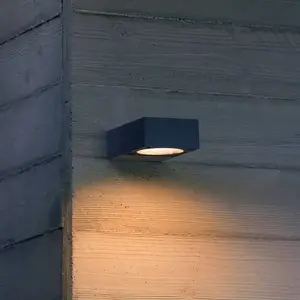 Ideal Lux Außenwandlampe Sirio, schwarz, Breite 10 cm Metall